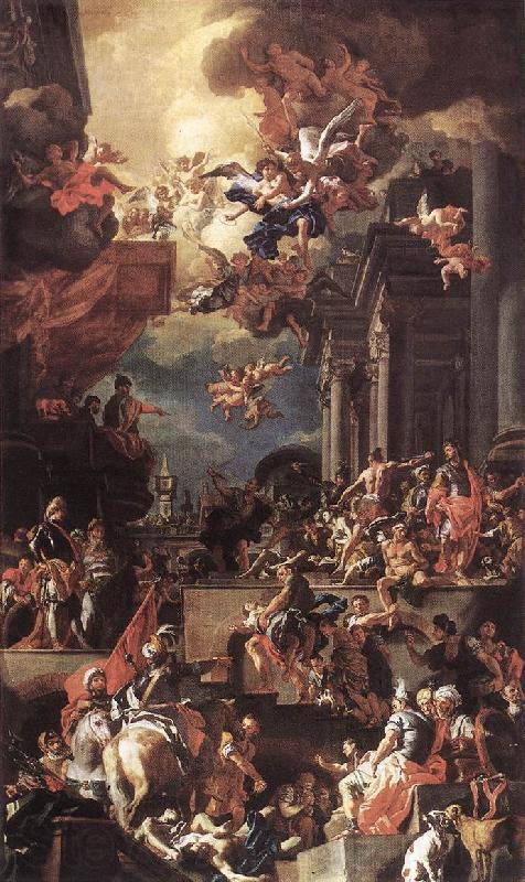 Francesco Solimena The Massacre of the Giustiniani at Chios